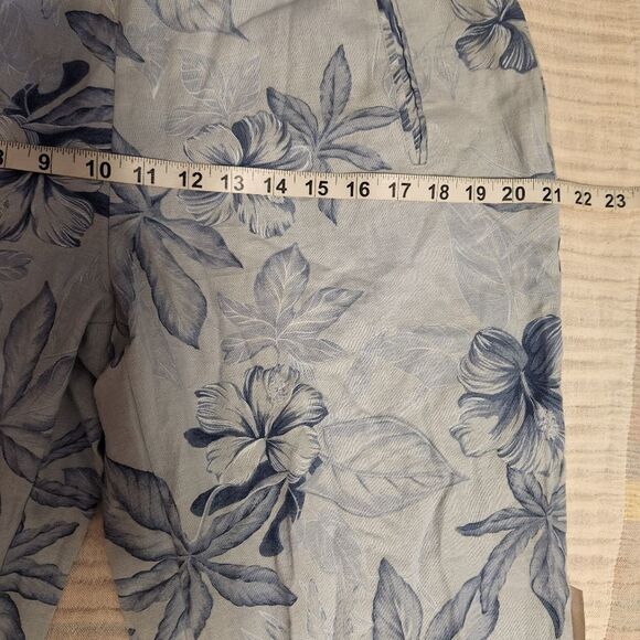 Jacques Ruc floral print linen pant. - Picture 4 of 6